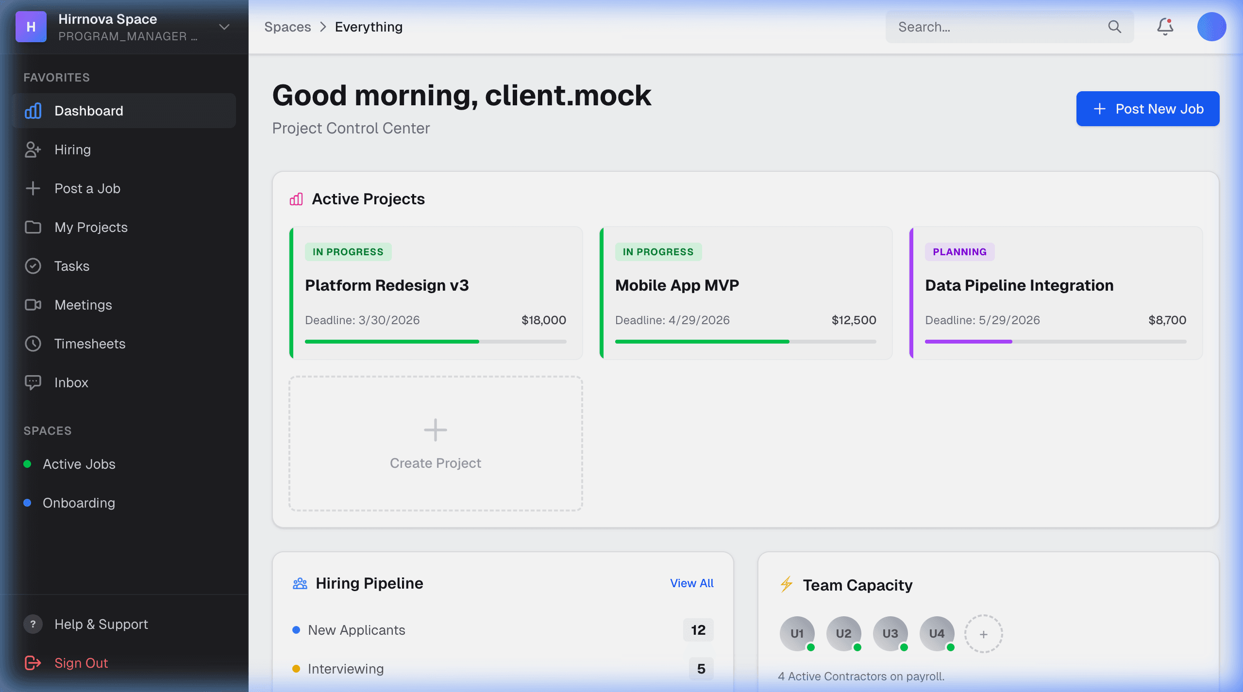 Dashboard Preview